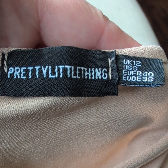 Pretty Little Thing Classic Tan Women's Bodysuit SZ 8 - Picture 8 of 11